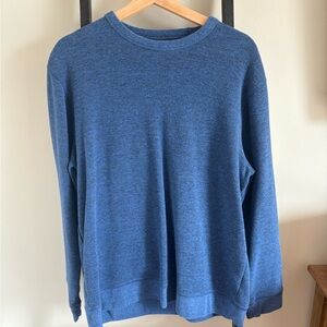 Men's Heather Blue Crewneck Sweater